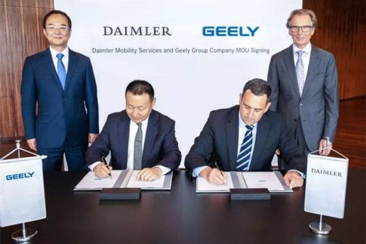 Daimler und Geely gründen Joint Venture