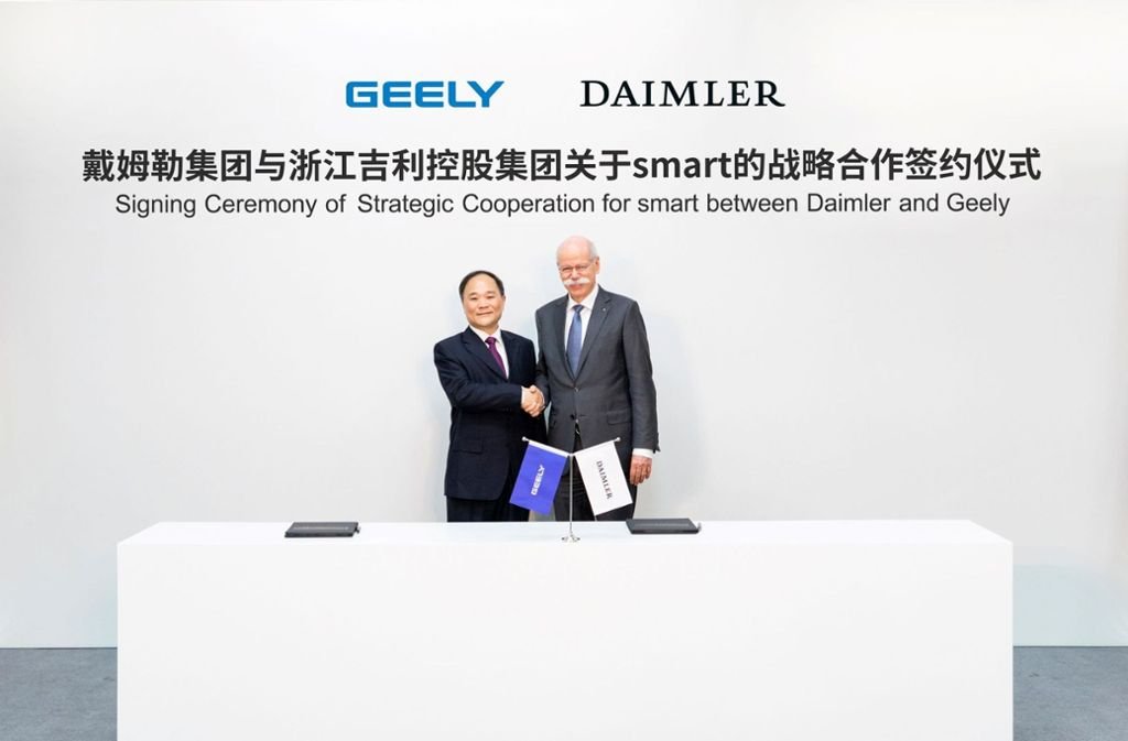 Daimler und Geely teilen sich zukünftig die Marke Smart