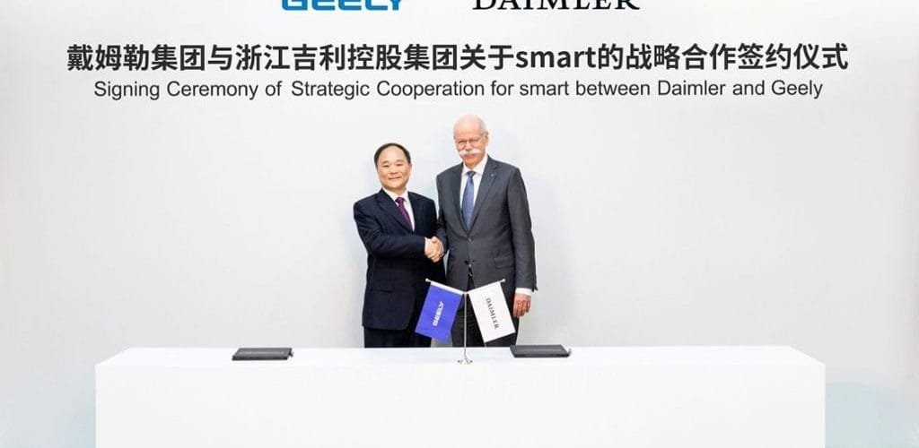 Daimler und Geely teilen sich zukünftig die Marke Smart