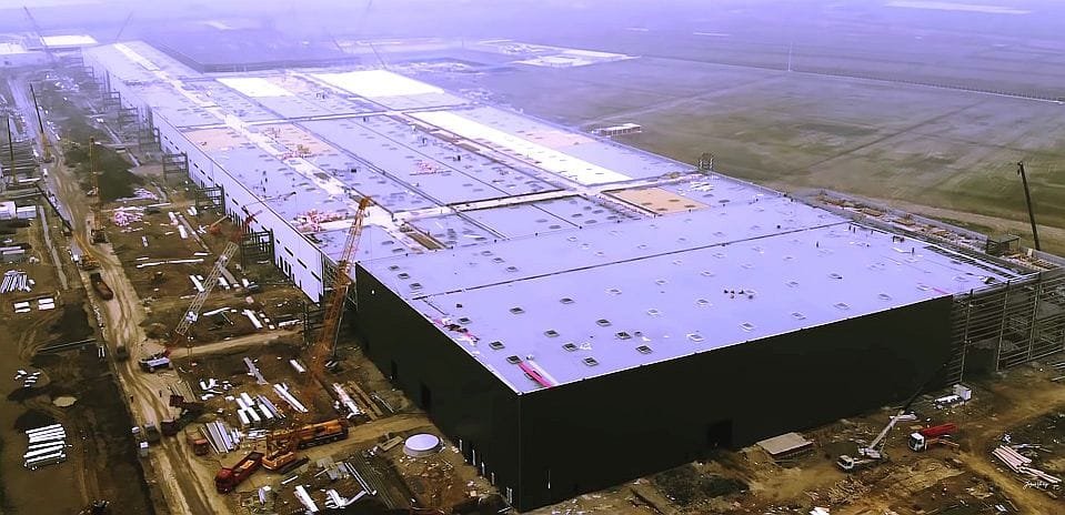 Tesla Gigafactory 3 in Shanghai Bauphase 1